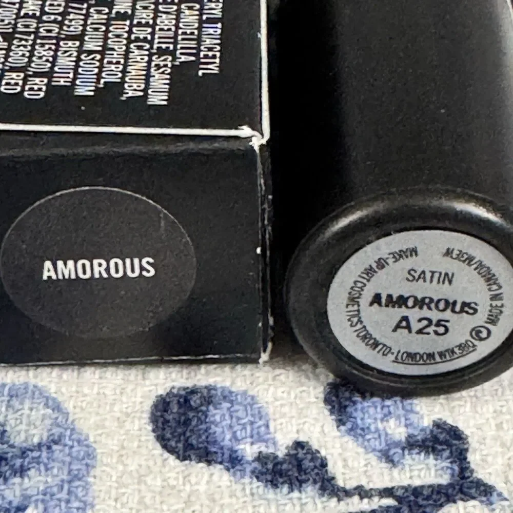MAC Satin Lipstick Amorous A25 Full Size NIB